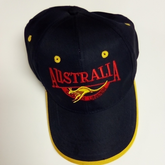 Men's Australia Down Under Snapback Baseball Cap Kangaroo - Picture 1 of 2